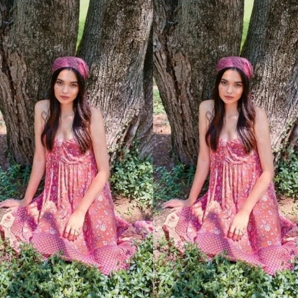 Free people Spell & The Gypsy Portobello Strappy Maxi Dress in Size MEDIUM - Picture 2 of 12